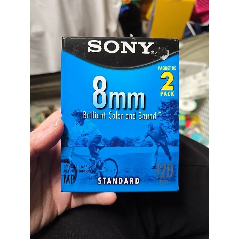Sony P6-120MPL/2B 8mm Cassette Tape 2002 NIPS 2 Pack Standard MP 120 Minutes